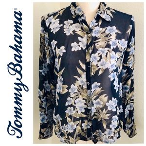 TOMMY BAHAMA 100% Silk Blouse